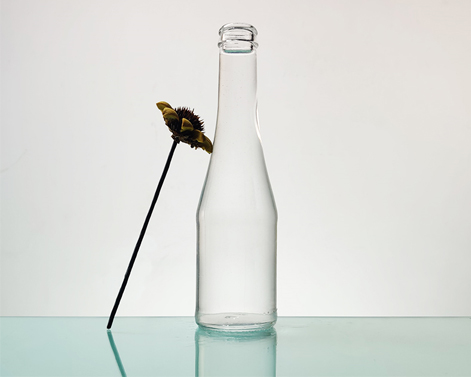 Chai thủy tinh Vodka rượu nhỏ mờ hình tròn bằng đá lửa bình thường 100ml