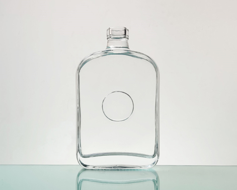 Chai Cognac đá lửa siêu trắng cổ vít hình chữ nhật 450ml