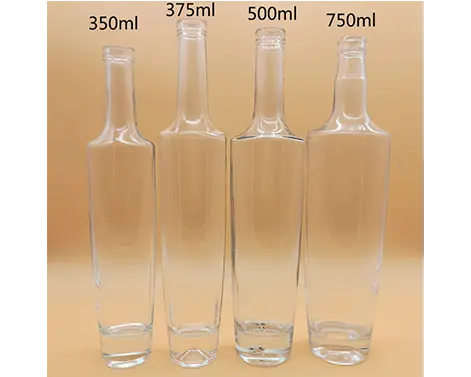 Chai thủy tinh Tequila cao đá lửa siêu trắng tròn 350ml