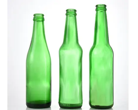 Chai bia thủy tinh màu xanh lá cây 0,33l