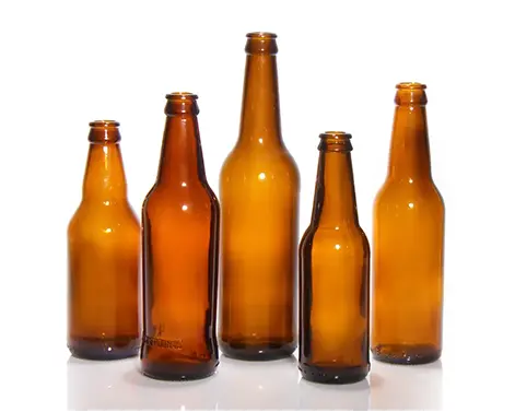 Chai bia tròn màu nâu 500ml