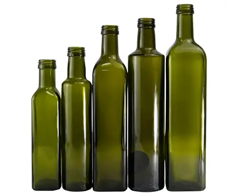 Chai thủy tinh dầu ô liu trong suốt hình tròn 0,75l