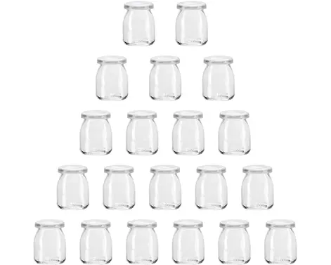 Lọ Sữa Chua Thủy Tinh đá lửa bình thường 100ml