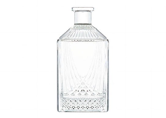 Chai Vodka rum Bourbon Tequila thủy tinh 750ml hình vuông đá lửa trắng bổ sung