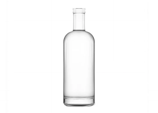 Bình thủy tinh màu trắng siêu dày đế tròn chai rượu mùi 75cl