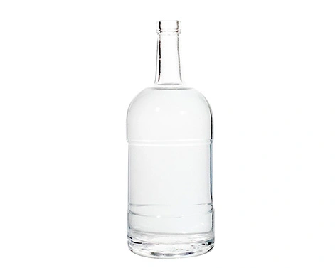 Chai Vodka tròn 1000ml mới thêm đá lửa thủy tinh